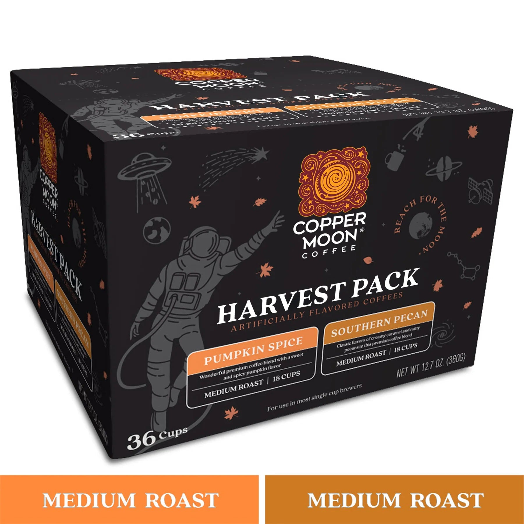 Copper Moon Harvest Pack Single Cup Medium Roast Coffee
