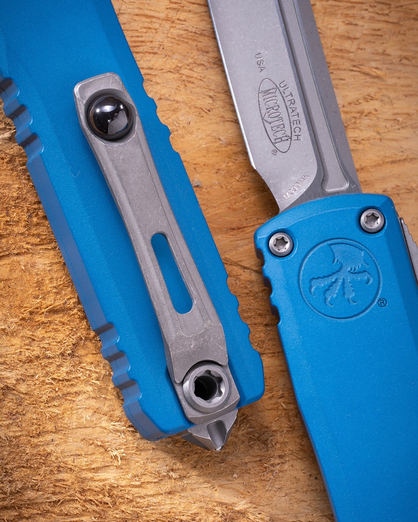 Microtech ULTRATECH GEN III ZBP T/E APOCALYPTIC STANDARD BLUE 1123-10APBL