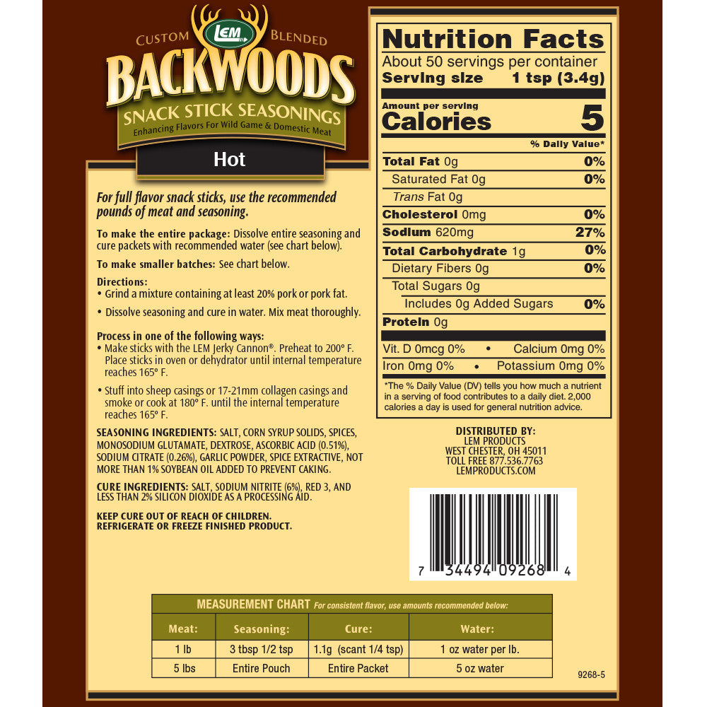 BACKWOODS HOT JERKY SEASONING