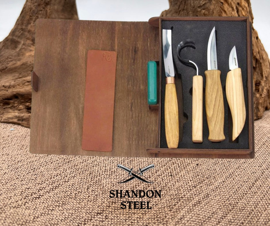 BEAVERCRAFT Spoon and Kuksa Carving Set BVRS43BOOK