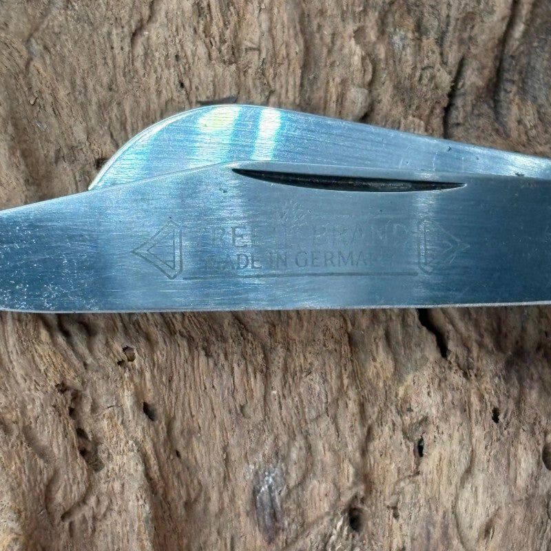 VINTAGE BOKER TREE BRAND SOLINGEN GERMANY 8573 GENUINE STAG STOCKMAN KNIFE (103)