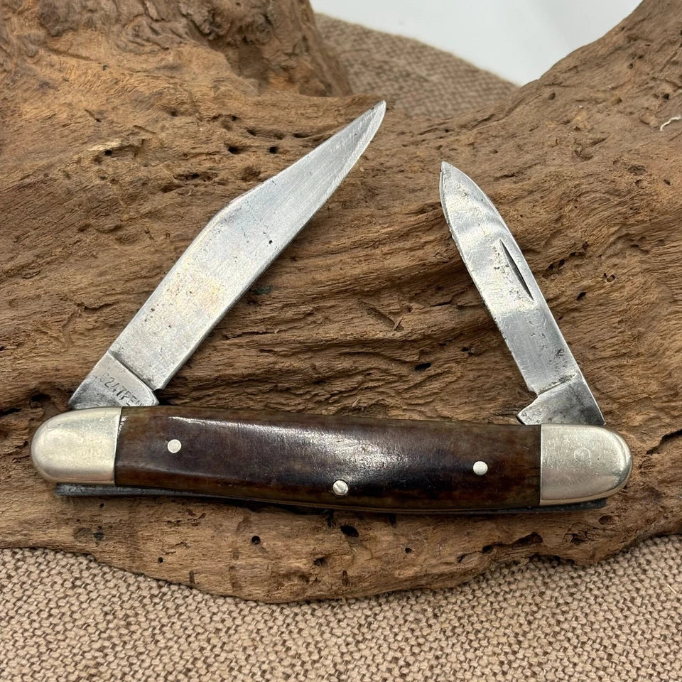 VINTAGE 10 DOT 1980 CASE XX 6247 PEN POCKETKNIFE 2 BLADE TRADITIONAL FOLDER (84)