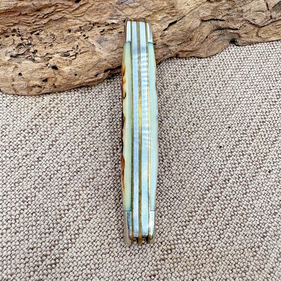 Case XX 2001 Stockman Amber Jigged Bone Folding Pocket Knife 6318ss (100)