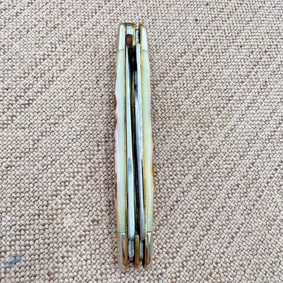 Case XX 2001 Stockman Amber Jigged Bone Folding Pocket Knife 6318ss (100)