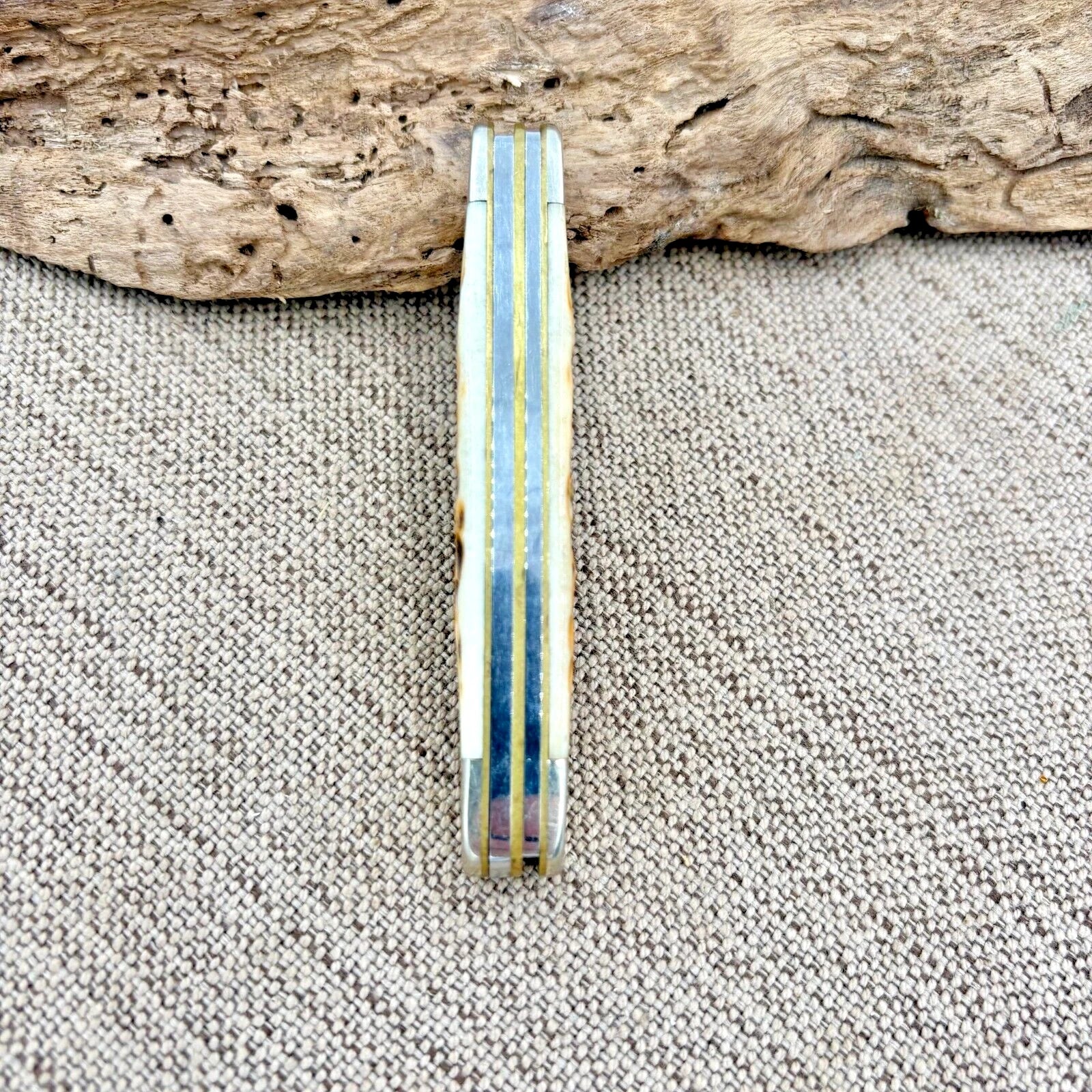 Case XX Med Stockman Knife 6318 Jigged Amber Bone Stainless Pocket Knife (101)