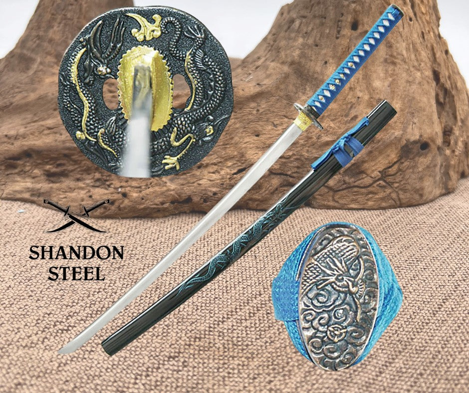 HAND FORGED SAMURAI SWORD - SE-768BL