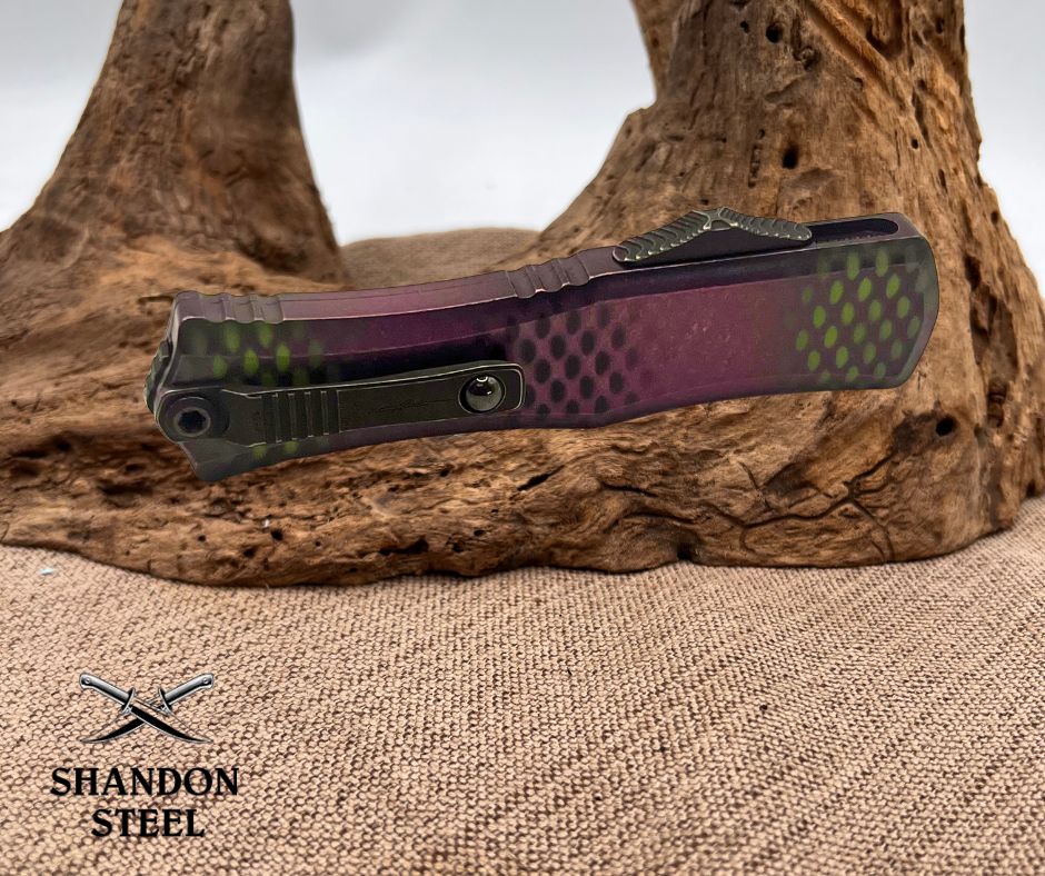 Microtech Hera II Mini Bayonet Purple X-51 Signature Series 1701M-1PUX51S