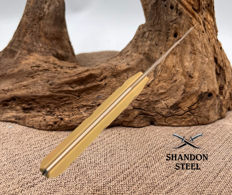 Microtech Paring Knife Ivory G-10 Handle w/ Stonewash M390MK 3500-10IV