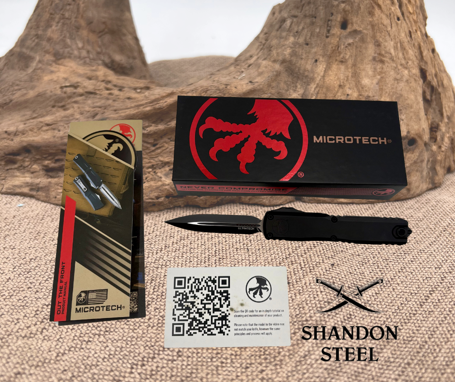 Microtech ULTRATECH GEN III ZBP D/E BLACK STANDARD TACTICAL 1122-1T