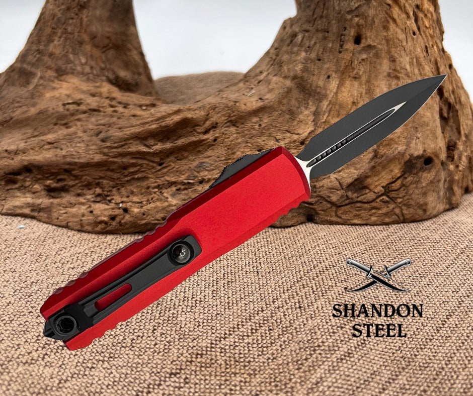 Microtech UTX-85 Gen IV w/ Red Handle & Standard M390MK 12324-1RD