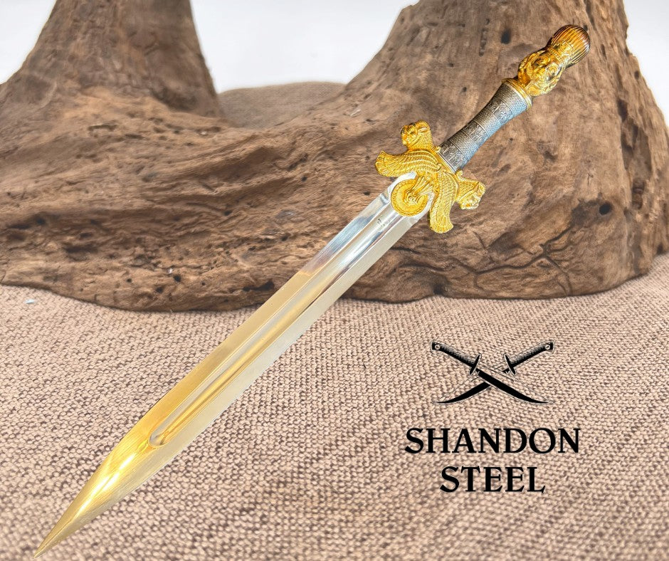 Nebuchadnezzar King of Babylon Sword by Marto of Toledo Spain - Gold & Silver