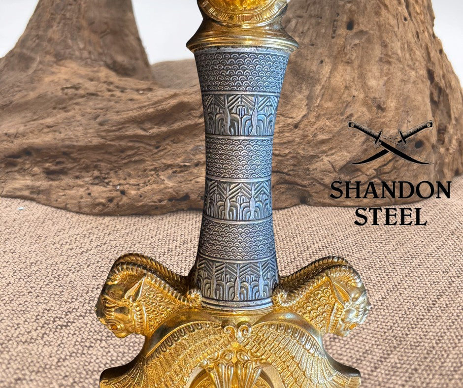Nebuchadnezzar King of Babylon Sword by Marto of Toledo Spain - Gold & Silver