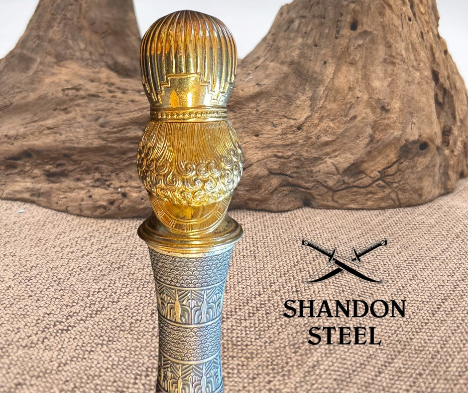 Nebuchadnezzar King of Babylon Sword by Marto of Toledo Spain - Gold & Silver