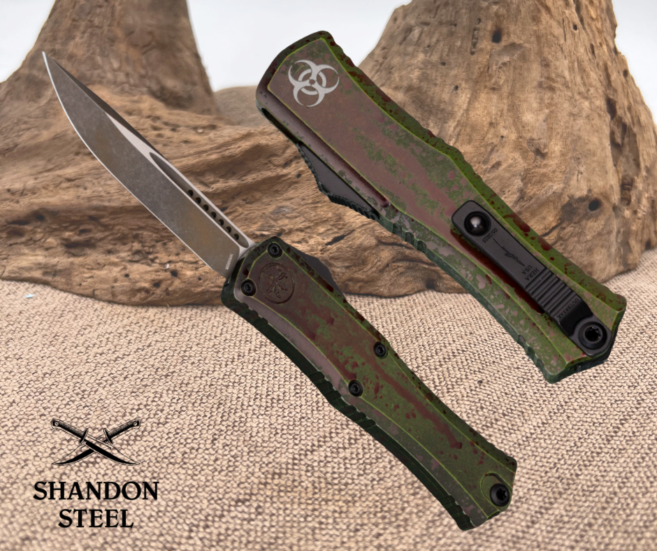 Microtech Hera II Mini S/E Outbreak Standard Signature Series 1703M-1OBDS