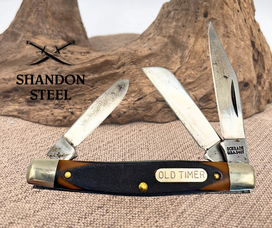Schrade Old Timer 34OT Stockman Vintage Folding Pocket Knife Made In USA (1)