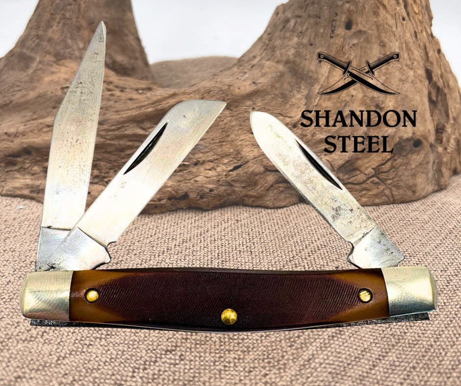 Schrade Old Timer 34OT Stockman Vintage Folding Pocket Knife Made In USA (1)