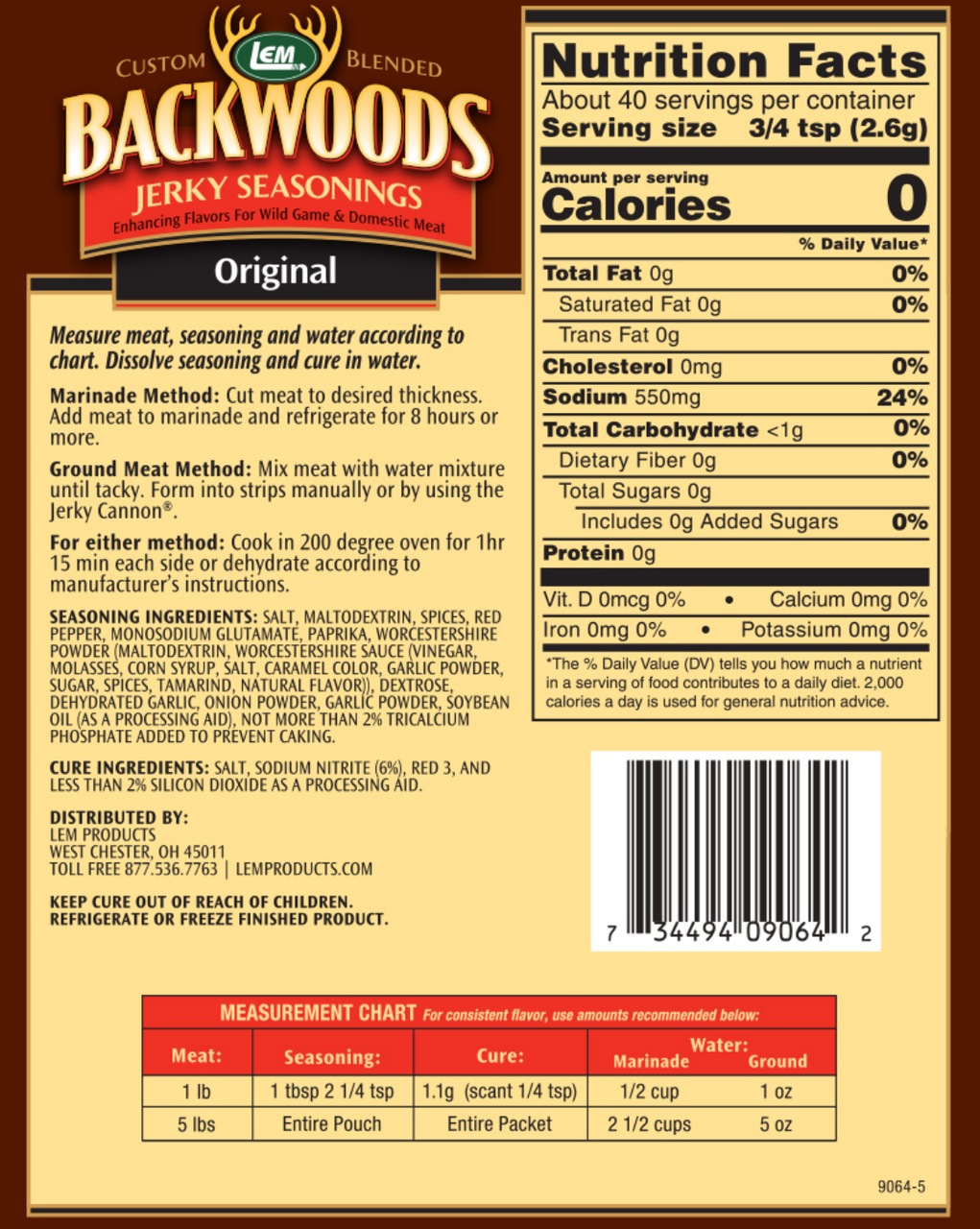 Original Jerky Seasoning for 5 Lbs.