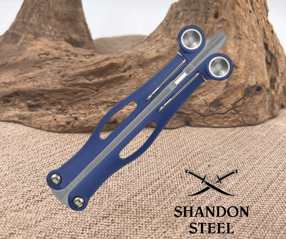 Spyderco BaliYo Dark Blue & Gray YCN102